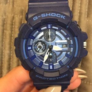 Navy blue G-shock watch